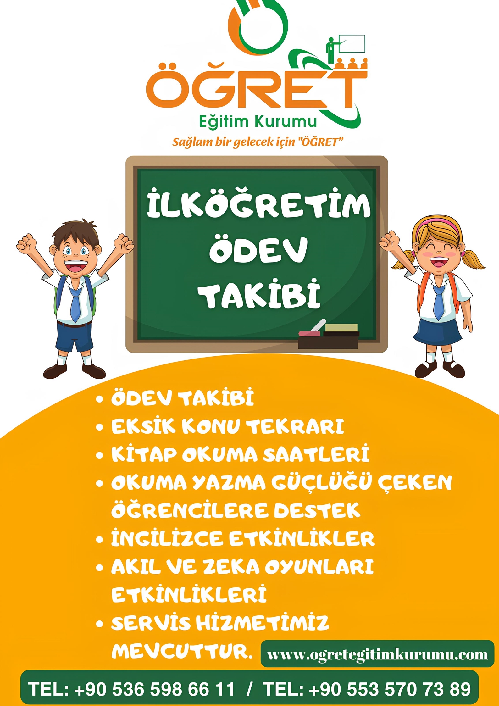 öğret eğitim kurumu ilköğretim ödev takip